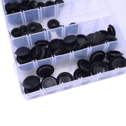141 Pcs Flush Mount Hole Plug Button Assortment for Auto Body Fasteners