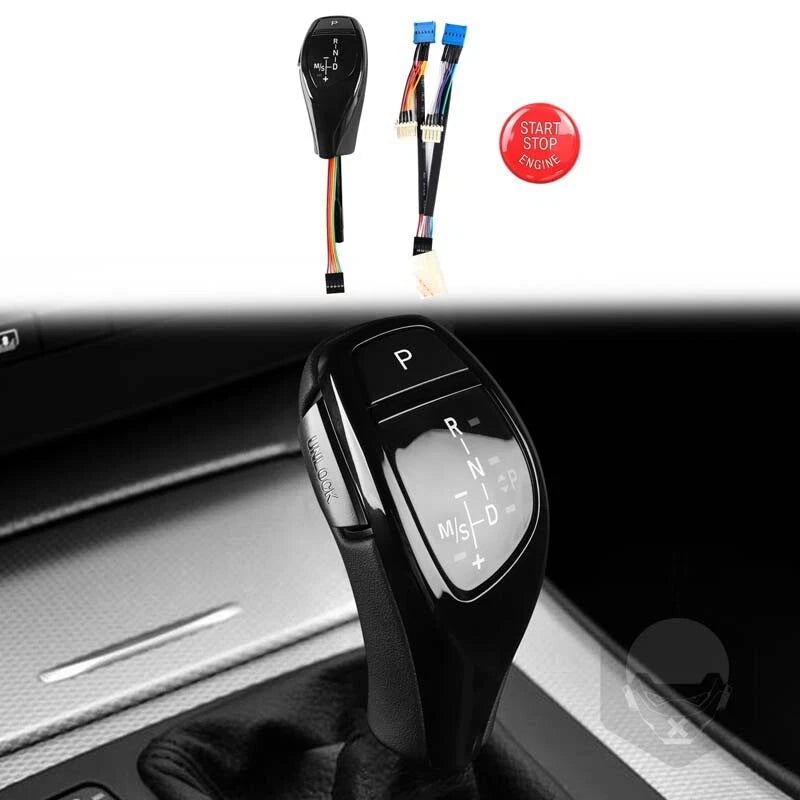 Black Automatic LED Shift Knob Gear Shifter For BMW 6 Series E63 E64 2004-2006