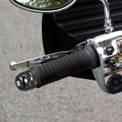 Pair Aluminum Alloy Universal 7/8" 18mm Handlebar End Caps for Motorcycle