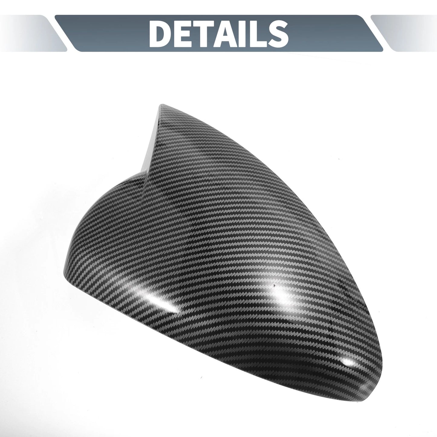 Rearview Mirror Cover Overlay Black Carbon Fiber for Chevrolet Cruze