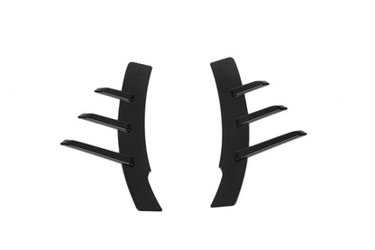Gloss Black Front Fender Arch Vent Trim Side Spat Cover For BMW G87 M2 2023-2025