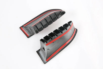 Front Headlight Eyelid Cover Trim for Nissan Rogue 2021-2023 Carbon Fiber 2 x