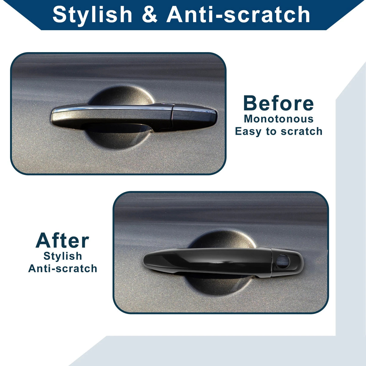 Door Handle Cover Trim for Toyota Camry (2007-2011) Black