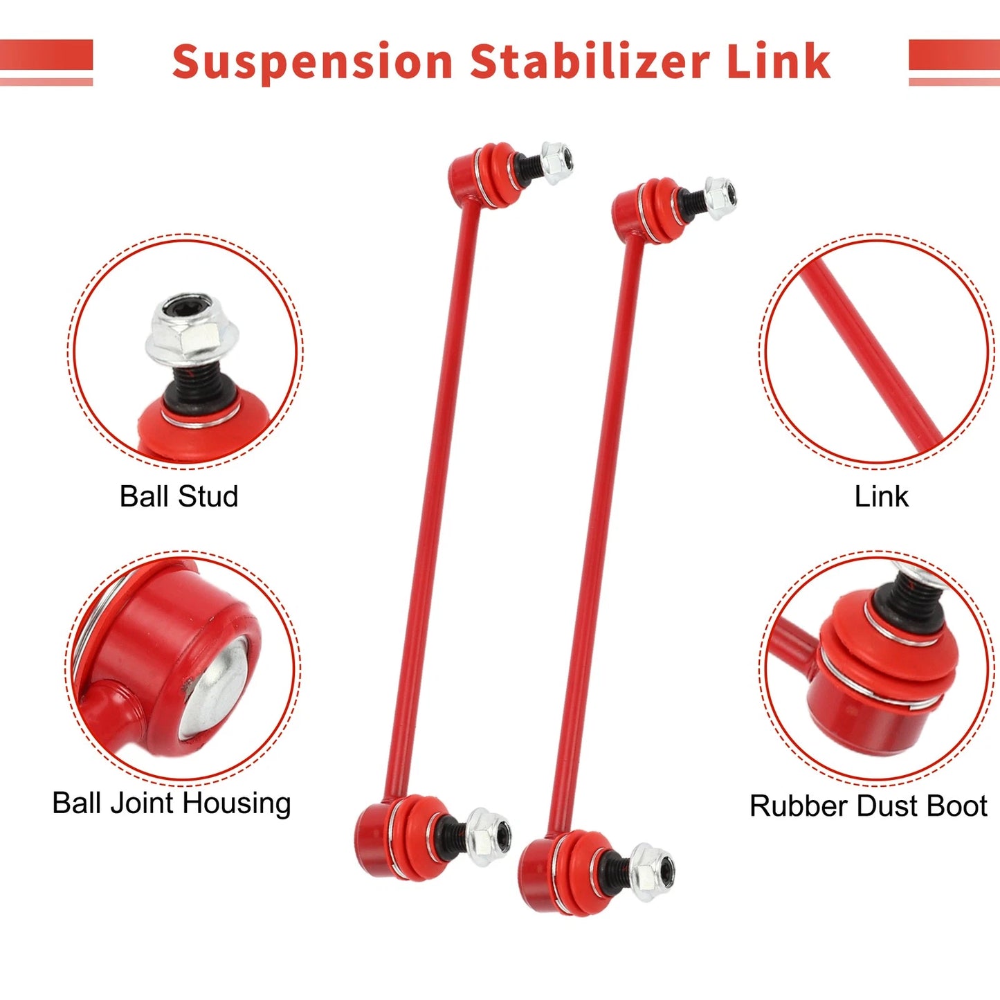 2 x Front Sway Bar Links Stabilizer Kit for Toyota Yaris (2006-2018)