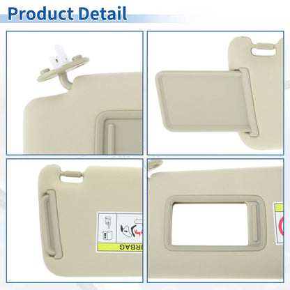 Left Side Sun Visor for Lexus GX460 2010-2023 Beige