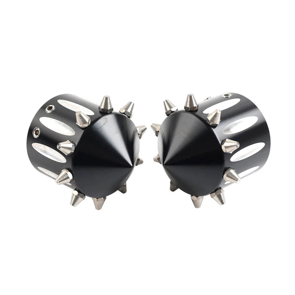 CNC Cut Front Axle Cap Nut Covers for Harley Touring Road King Street