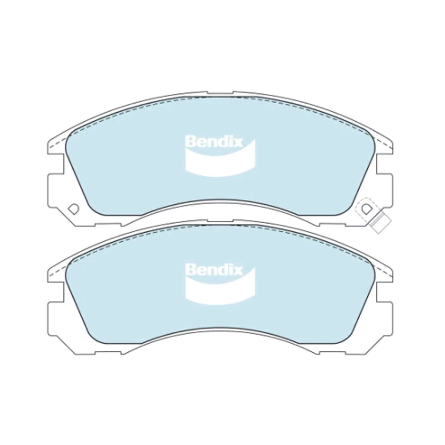 HD Front Disc Brake Pad Set for Mitsubishi Triton MK (1996-2006)