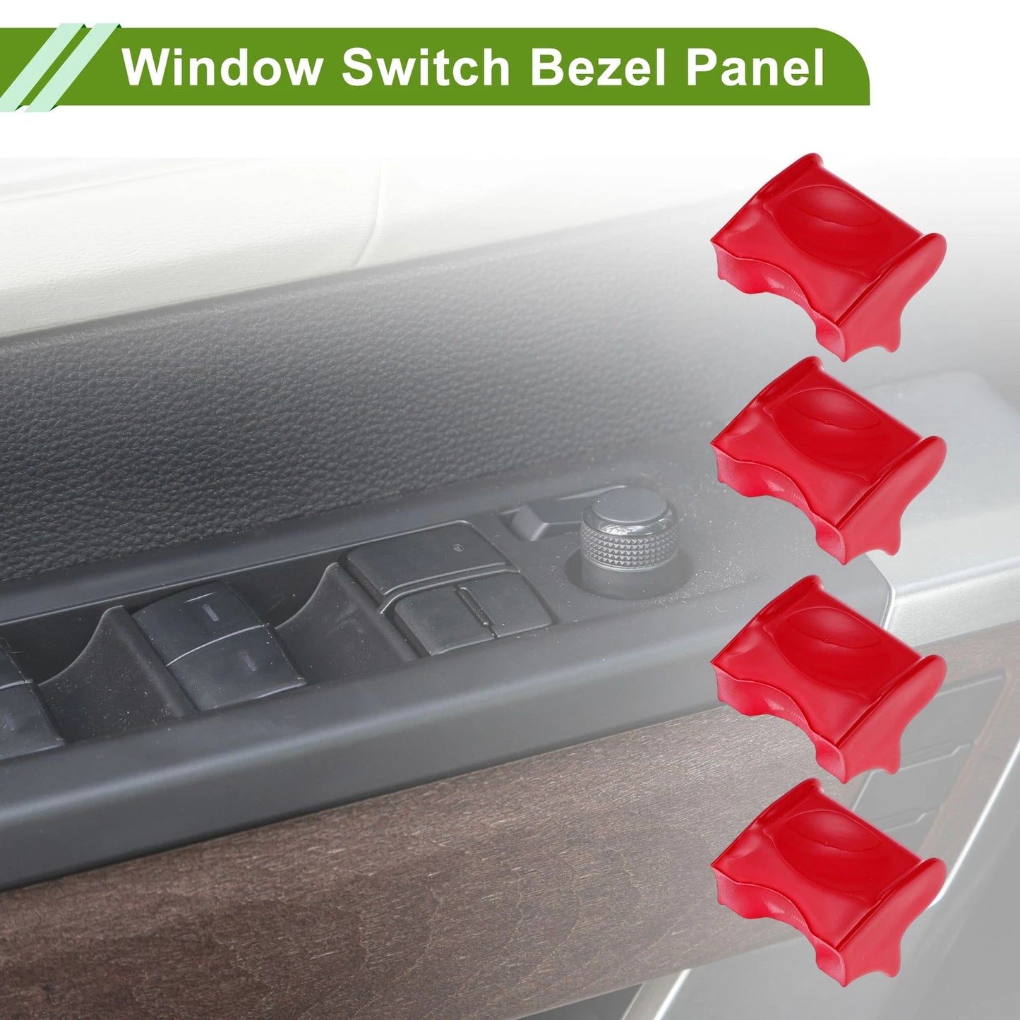 4 x Window Switch Bezel Covers for Ford Mustang (2015-2020)