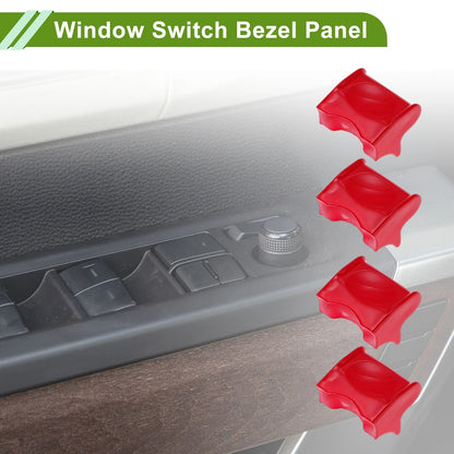 4 x Window Switch Bezel Covers for Ford Mustang (2015-2020)