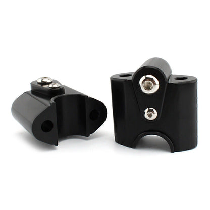 Black Handlebar Risers Lift Clamp Adapters for BMW R 18 Classic (2022-2023)