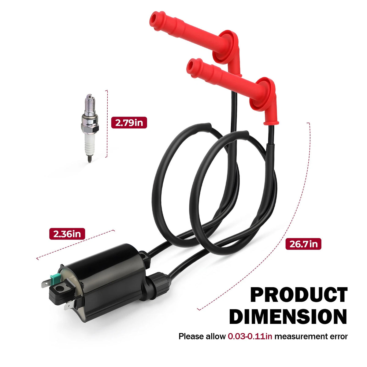 2 x Ignition Coil & Spark Plug for Honda CBR600F3 CBR600F2 CBR600SJR (1991–1998)