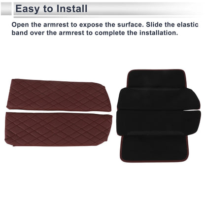 Car Center Console Cover with Storage Bag for BMW X5 (2014-2018)