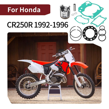 Top End Rebuild Kit Piston Gasket 66.34mm Bore for Honda CR250R (1992–1996)