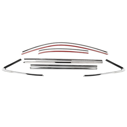 Car Window Trim Strip Cover for Audi A3 S3 Sedan (2015-2020) 1 Set Black
