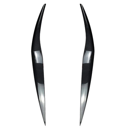 Carbon Fiber Front Headlight Eyebrow Cover Trim for Ford Fiesta (2013-2017)