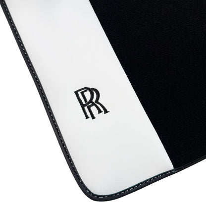 AutoWin Floor Mats for Rolls Royce Phantom Sedan (2003-2016) - White Leather