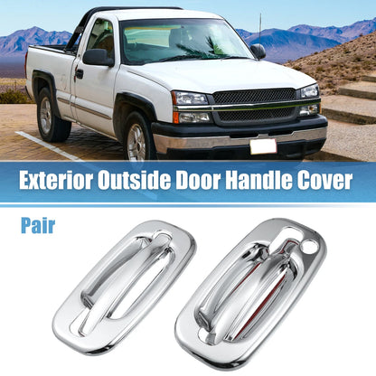 1 Pair Exterior Door Handle Cover with Keyhole for Chevrolet Tahoe (2000-2006)
