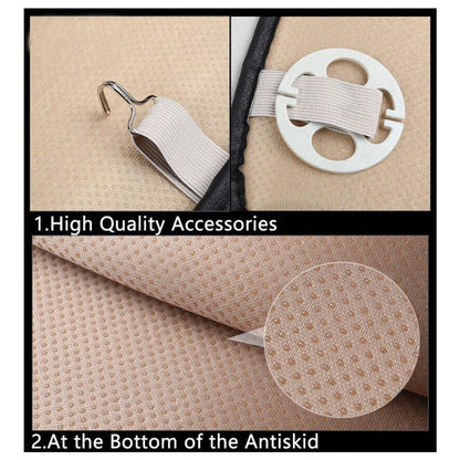 Beige PU Leather Car Seat Cushion Covers for Various Models