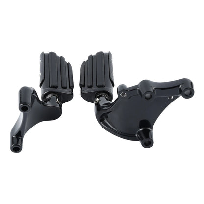 Black Passenger Foot Pegs for Harley Sportster 883 1200 (2014-2022)