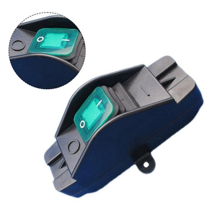 30A 220V Waterproof Inline Cord Switch IP65 Green Black with Indicator