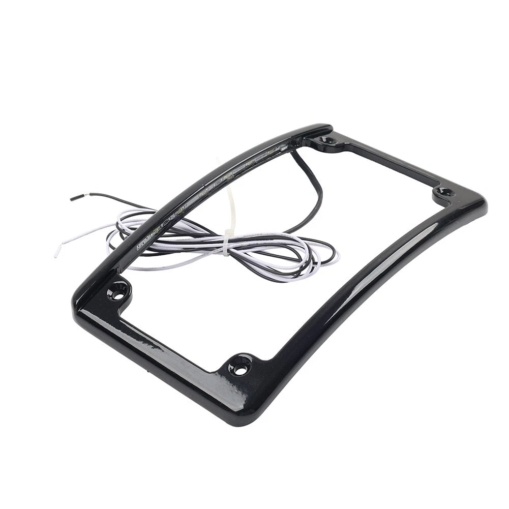 Rear License Frame Bracket w/Light for Harley Touring Glide