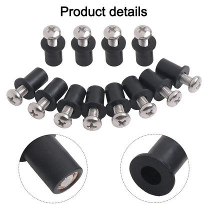 Stainless Steel Screws & Nuts / 12PCS / Screws and Nuts for Kayaks Canoes Boats