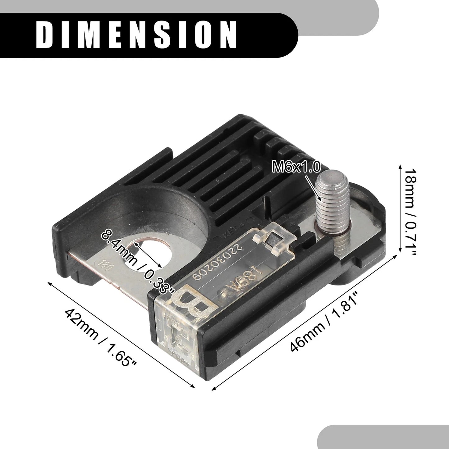 Battery Fuse Terminal Assembly for Hyundai - Plastic Black