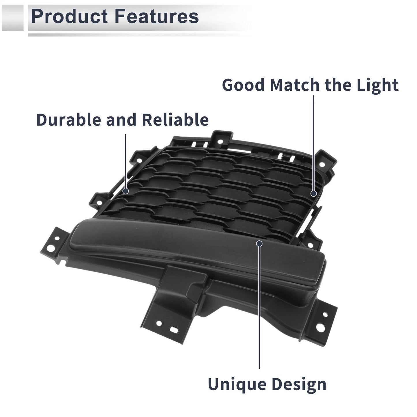 Front Left Fog Light Grill for Jeep Grand Cherokee (2021-2023)
