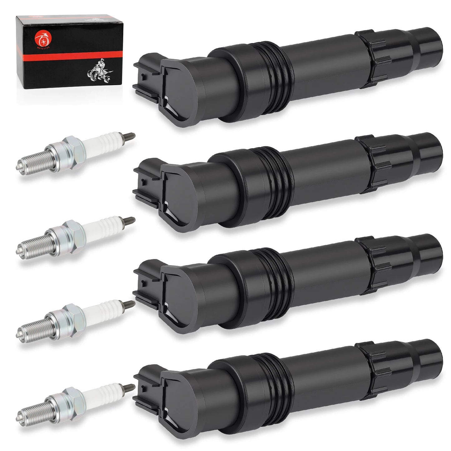 4 x Coils Iridium Spark Plugs for Suzuki Hayabusa GSX1300R (1999–2021)