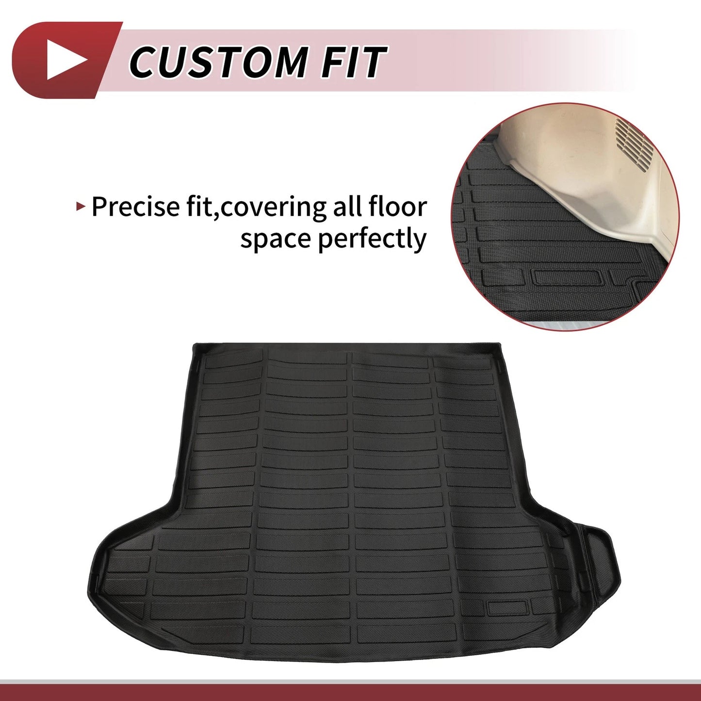 Trunk Mat for Kia Sportage 2023-2025 TPE Cargo Liner Black