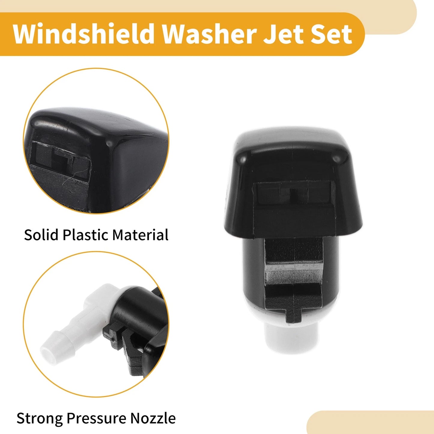 Windshield Washer Nozzle Kit for Ford Fiesta (2011-2022)