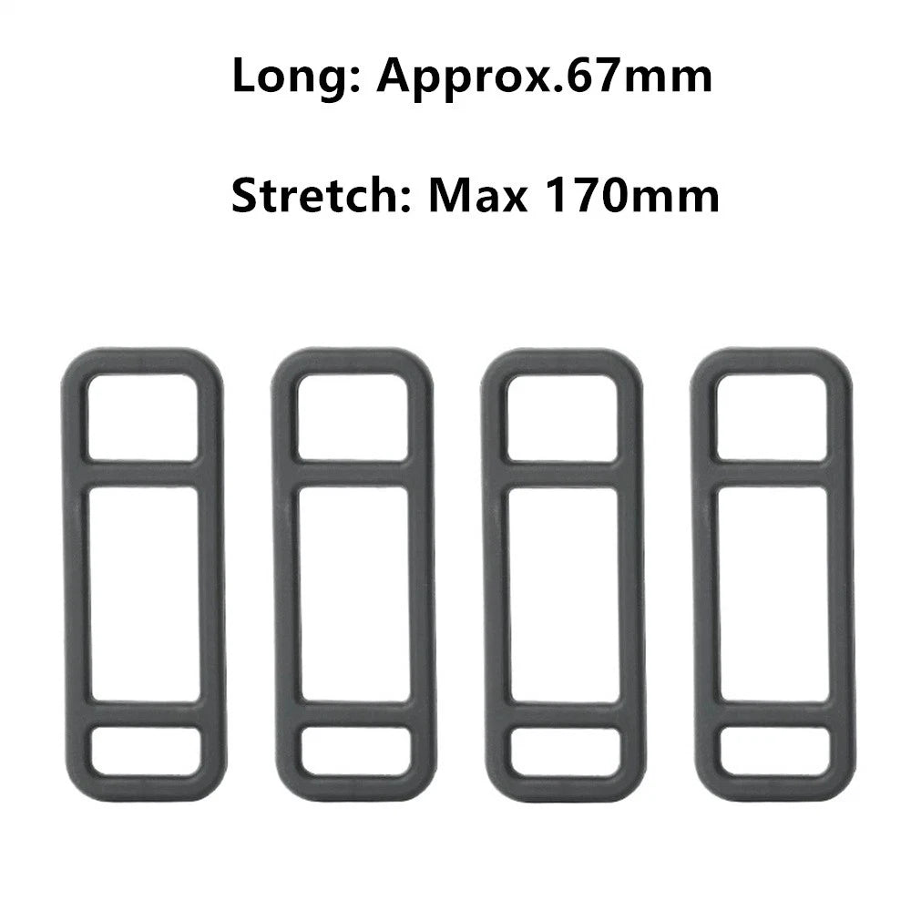 4 x 67MM Long 24MM Wide Driving Recorder Silicone Strap for DVR