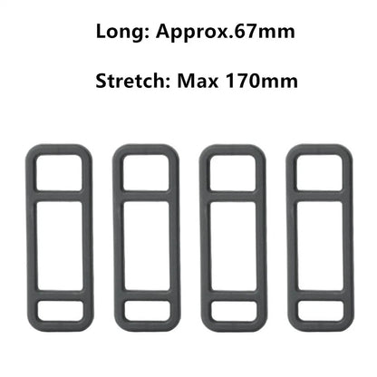 4 x 67MM Long 24MM Wide Driving Recorder Silicone Strap for DVR