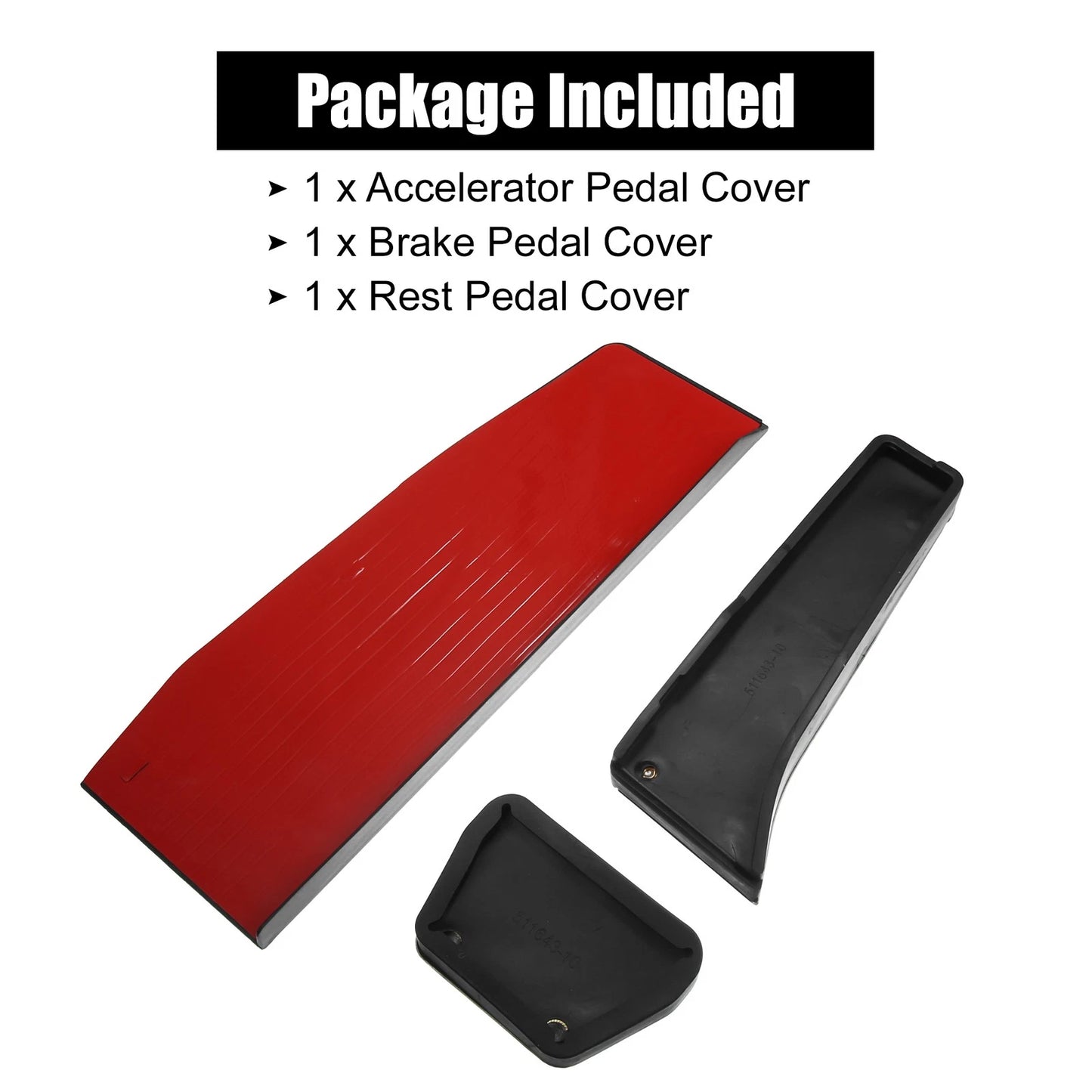 3 Pcs Accelerator & Brake Pedal Covers for BMW 1 2 3 4 Series (2011-2020)