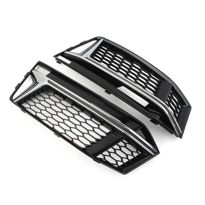Honeycomb Mesh Fog Light Grille Cover for Audi A4 B9 S4 (2016-2018)