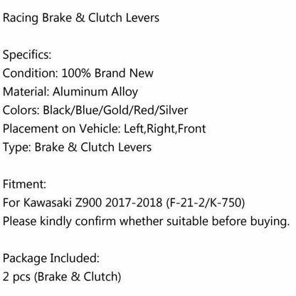 CNC Aluminum Short Clutch Brake Lever for Kawasaki Z900 (2017-2018)