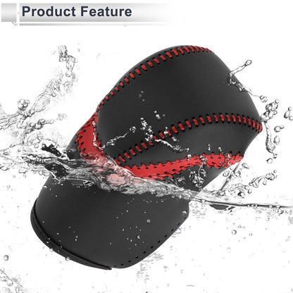 Red Black Faux Leather Gear Shift Knob Cover for Honda Accord (2013-2017)