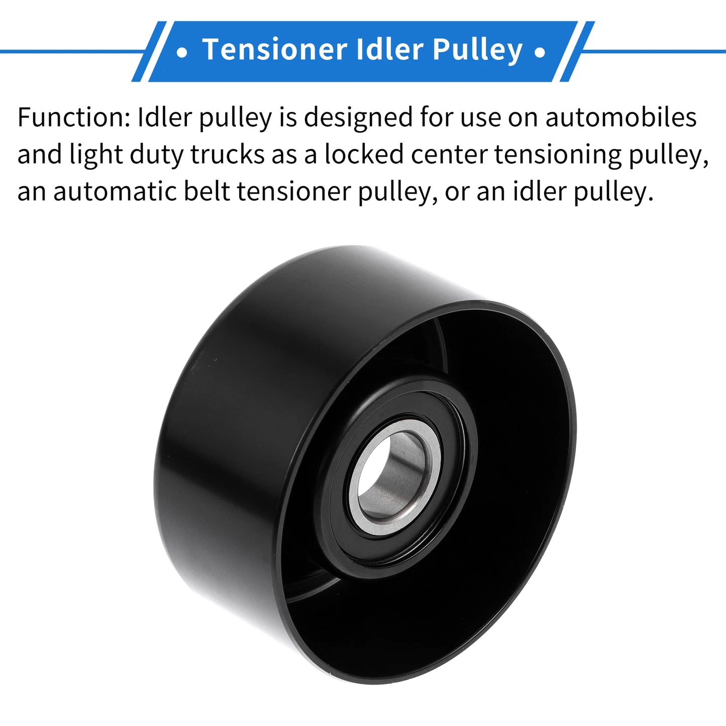 Drive Belt Idler Pulley for Acura TSX, Honda (2004-2014) - 1 x Pulley