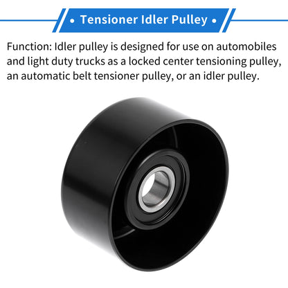 Drive Belt Idler Pulley for Acura TSX, Honda (2004-2014) - 1 x Pulley