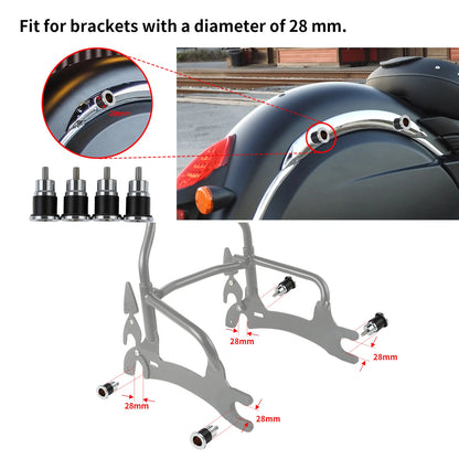 Quick Release Mount Spools for Indian Chief Dark Horse Classic (2014-2018)