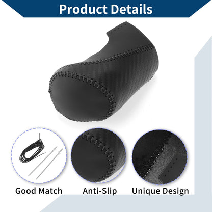 Gear Shift Knob Cover for Chevrolet Malibu (2016-2020) Black Carbon Fiber