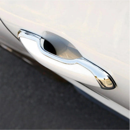 4x Silver Door Handle Cover Trim for Volvo S90 V90 XC60 (2017-2019)
