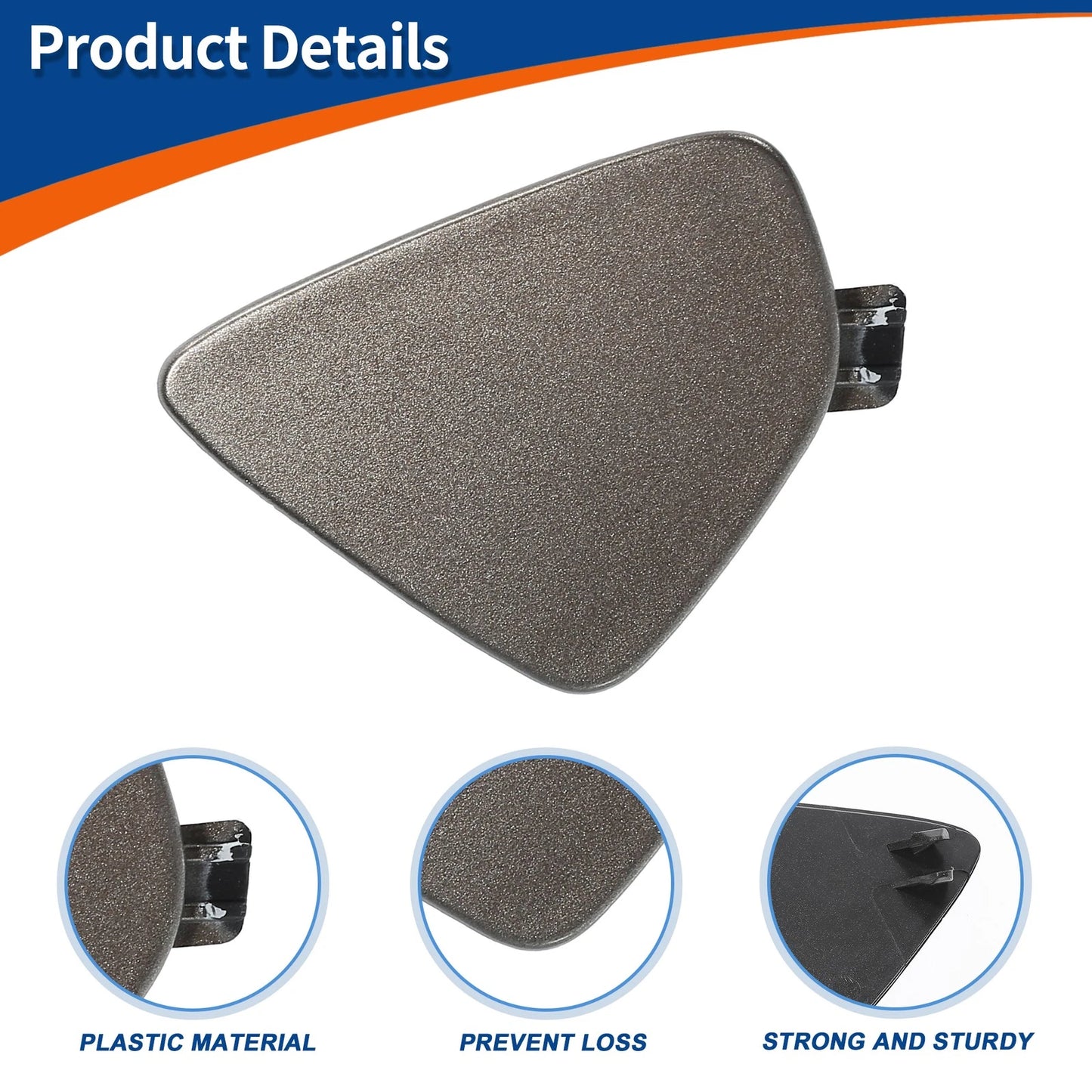 Front Right Tow Hook Cover for Volvo XC60 (2014-2017) Dark Gray