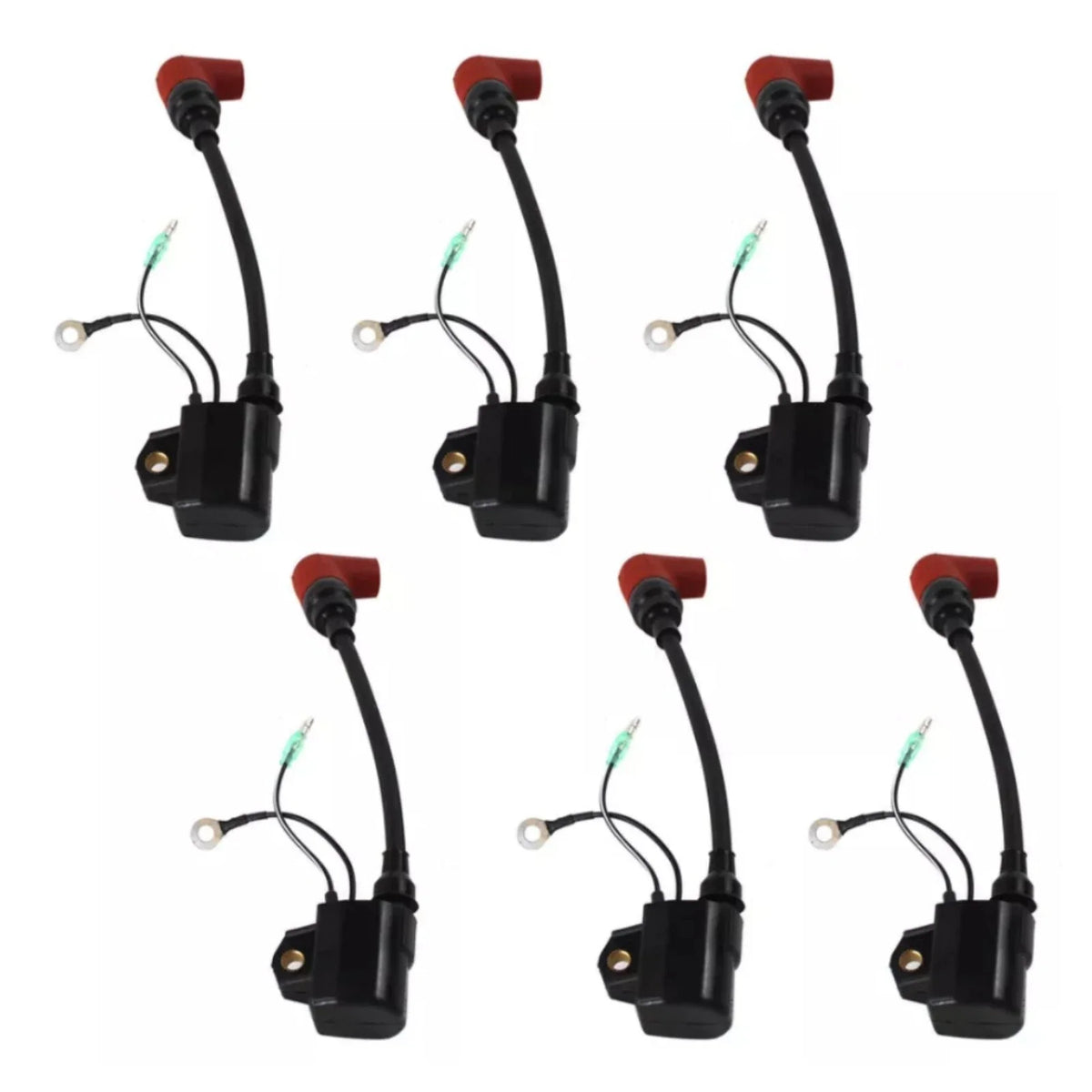 6 pcs Outboard Ignition Coil for Yamaha 100-225HP (2000-2023)