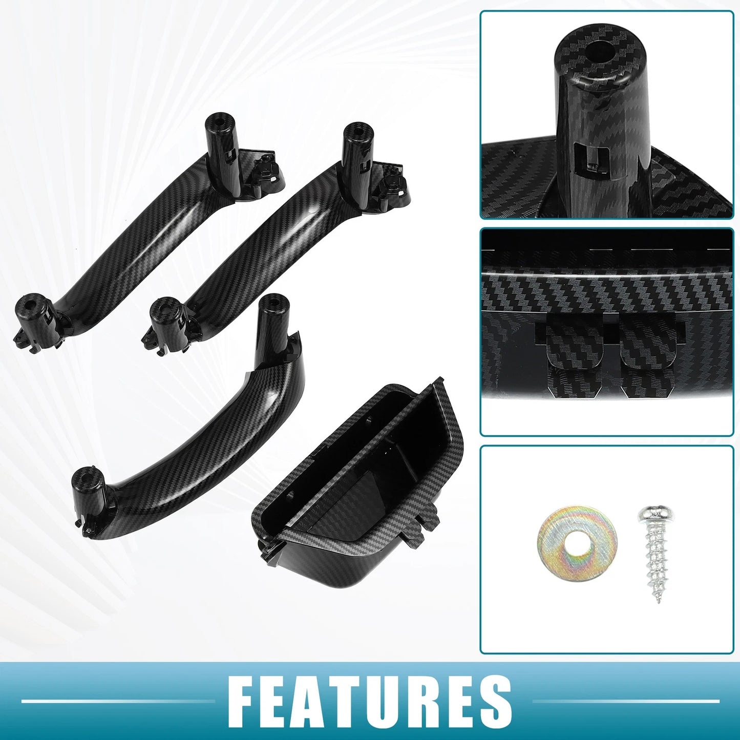 Interior Door Pull Handle for BMW X3 F25, X4 F26 (2011-2017) - 1 x Handle