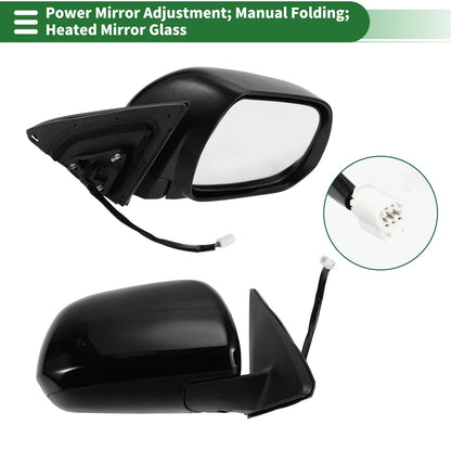 Right Side Door Mirror Heated Glass for Toyota Highlander