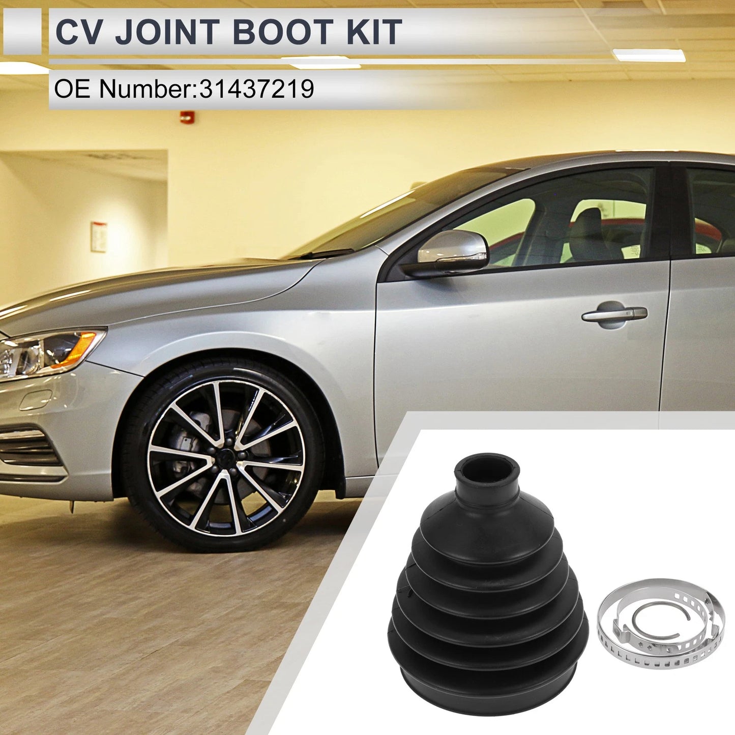 Outer CV Joint Boot Kit with Clamps for Volvo S60 (2019-2025)