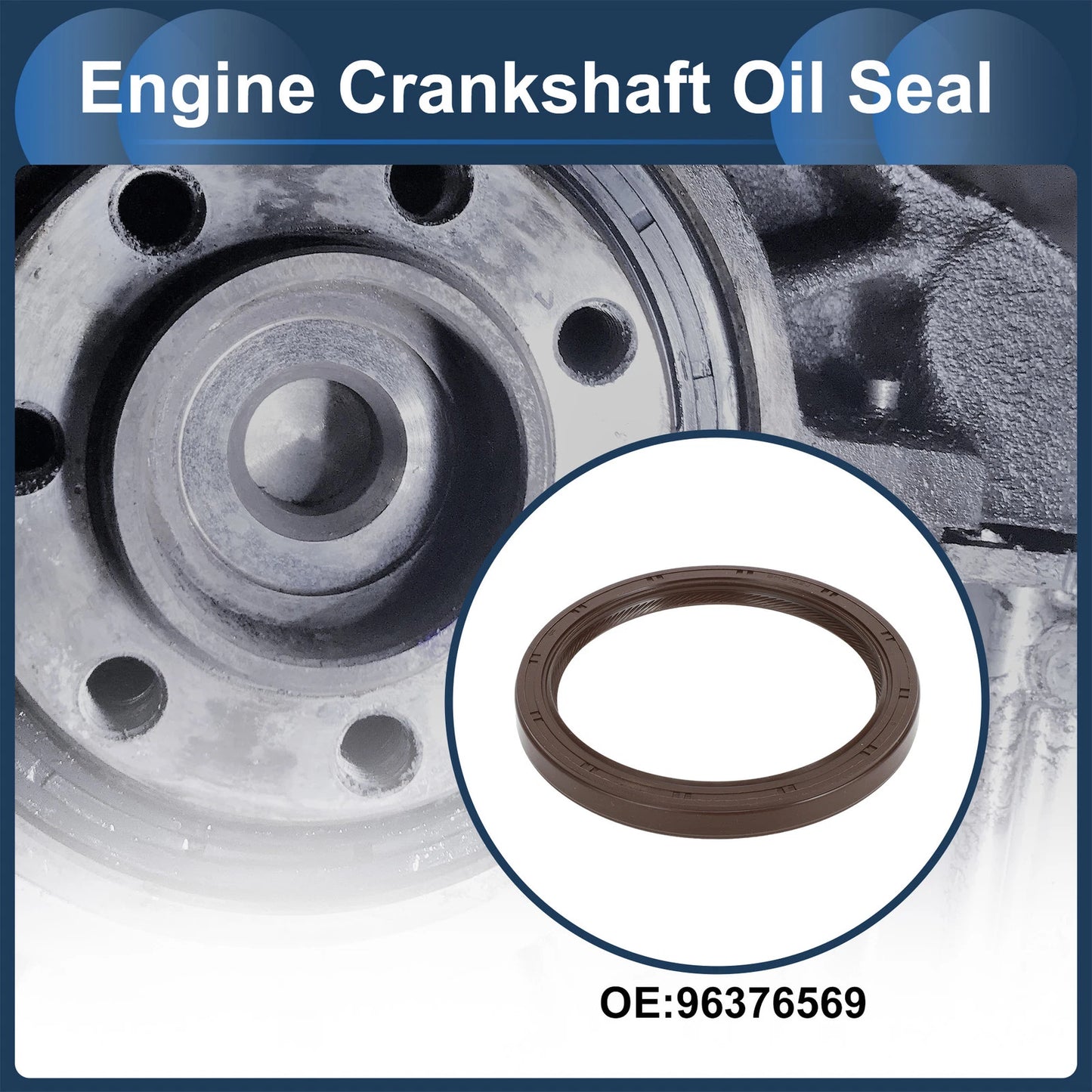 Rear Crankshaft Oil Seal for Honda Accord, Civic, GMC Sierra (2003-2011)