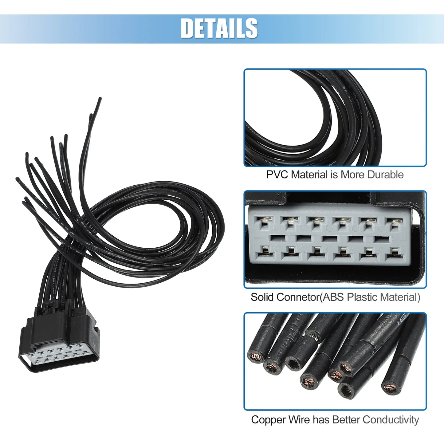 Heated Cooled Seat Module Connector Pigtail for Ford Lincoln (2015-2020)