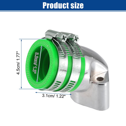 1 Set 1.3" Intake ID Green Motorcycle Carburetor Interface for GY6-125